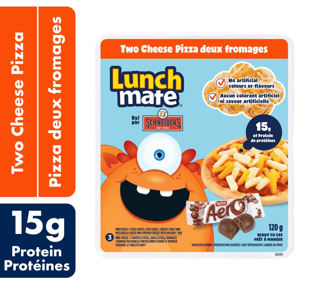 Schneiders trousse-repas pizza deux fromages lunch mate - lunch mate two cheese pizza kit (120 g)