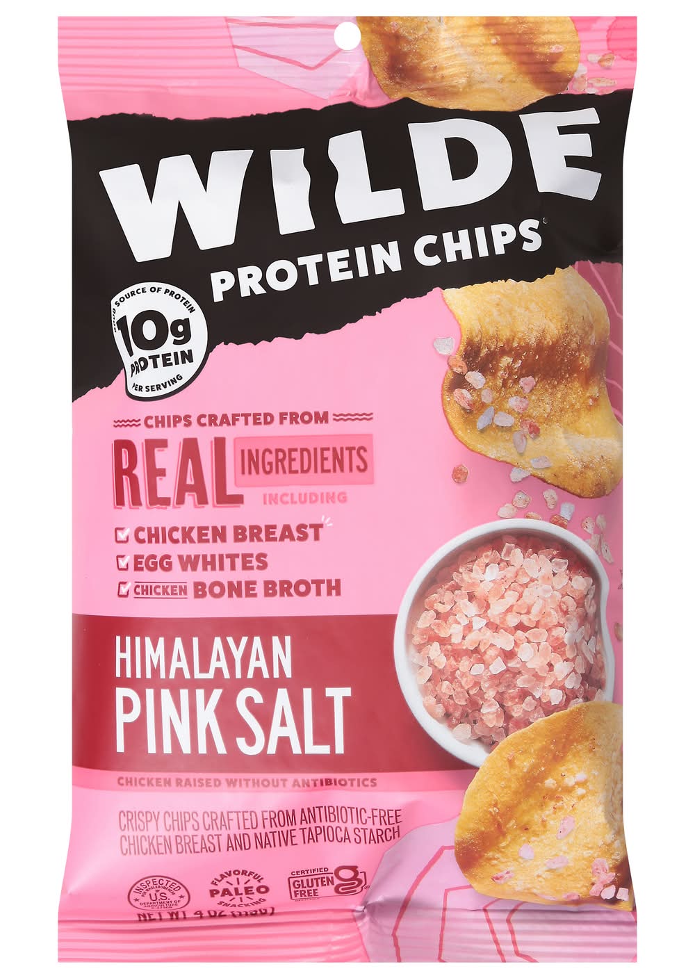 Wilde Protein Chips, Himalayan Pink Salt (4 oz)