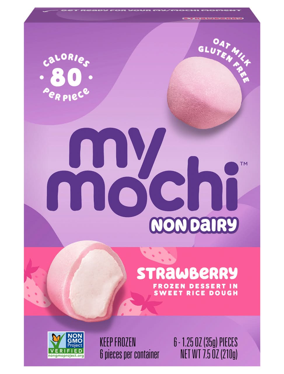 My/Mochi Frozen Dessert, Non Dairy, Strawberry