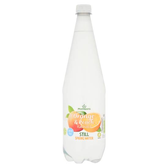 Morrisons Orange & Peach Flavoured Still Spring Water (1L)