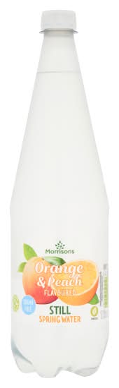 Morrisons Orange & Peach Flavoured Still Spring Water (1L)