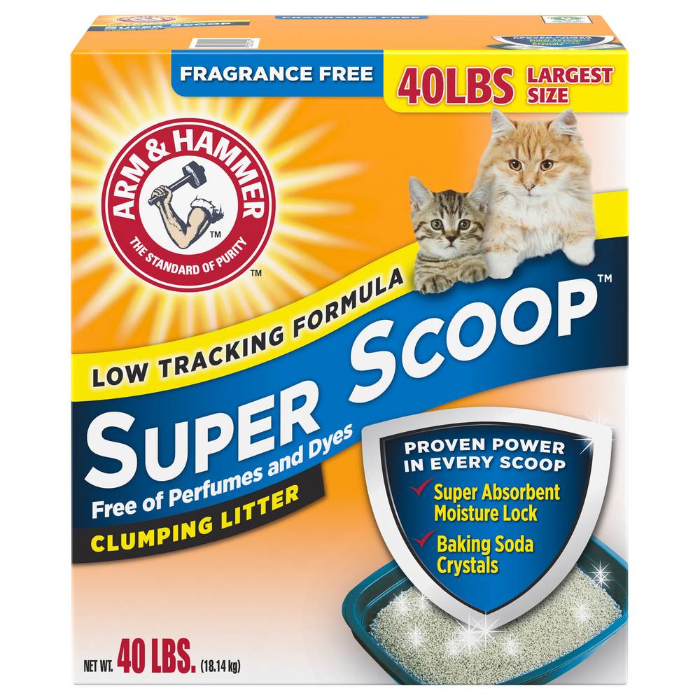 Arm & Hammer Super Scoop Clumping Cat Litter Ff (40 lb)