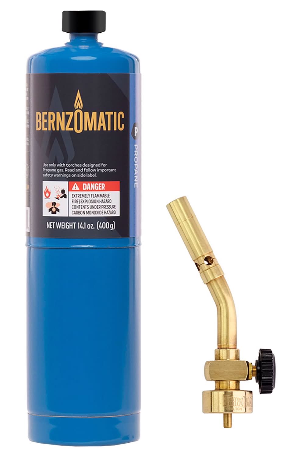 Bernzomatic 14.1 Oz Classic Torch Kit Brass 2 Pc Propane