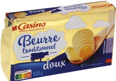 Beurre doux 82% 125g Casino