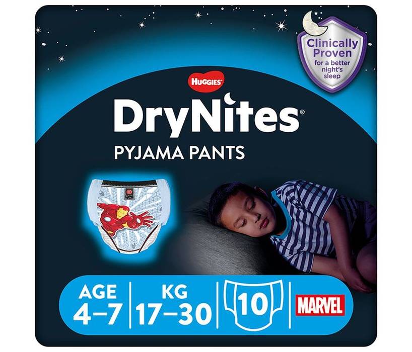 Drynites 10 Pyjama Pants Age 4-7 17-30kg (391294)