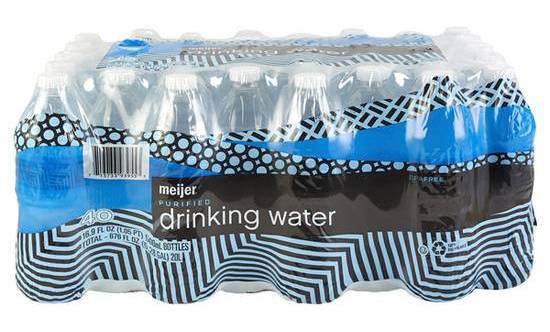 Meijer Purified Drinking Water Bottles (40 x 16.9 fl oz)
