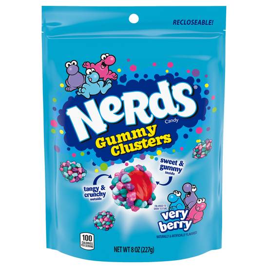 Nerds Gummy Clusters Very Berry Candy, 8 oz