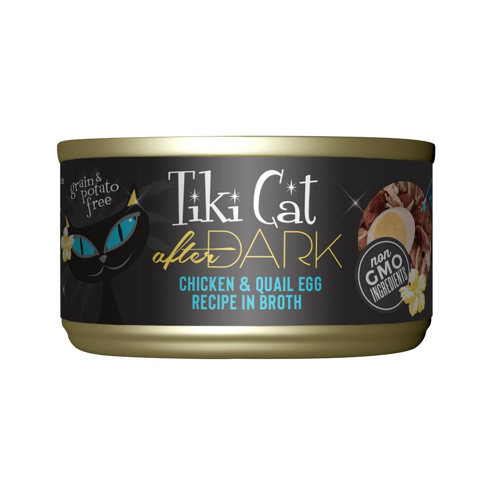 Tiki Cat After Dark Non-Gmo, Chicken & Quail Egg Recipe in Broth Wet Cat Food (chicken & quail egg)