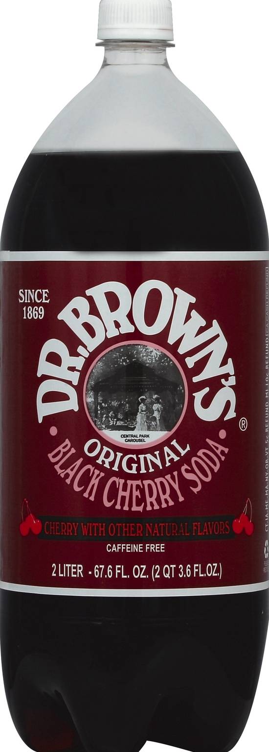 Dr. Brown's Black Cherry Soda (67.6 fl oz)
