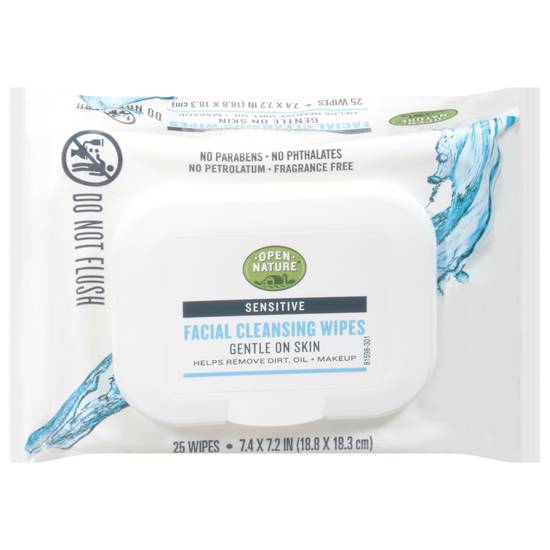 Open Nature Facial Cleansing Wipe Sensitive (25 ct)