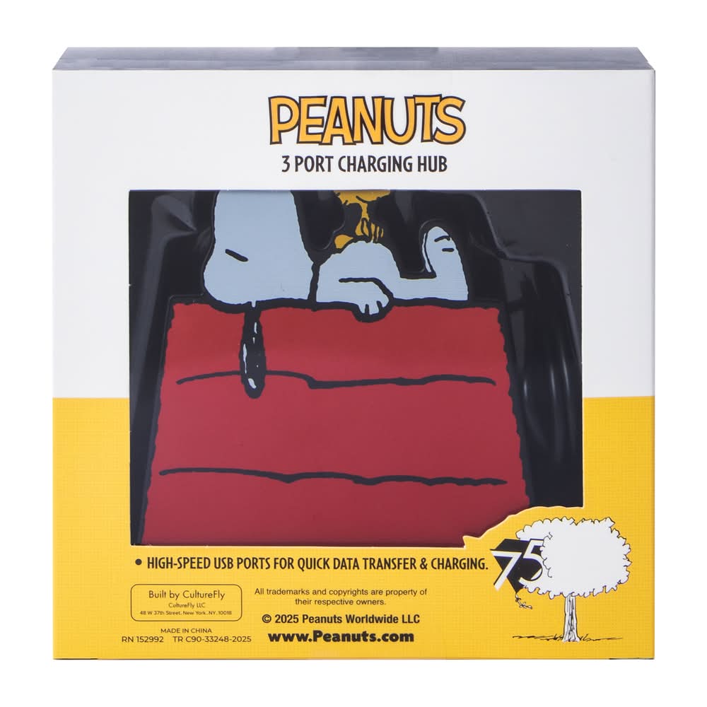 Peanuts® 3 Port Charging Hub Snoopy House