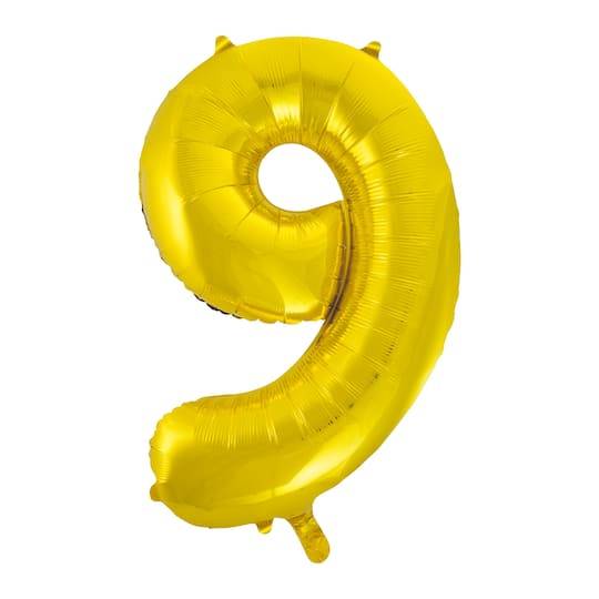 Gold Foil Number Balloon By Celebrate It