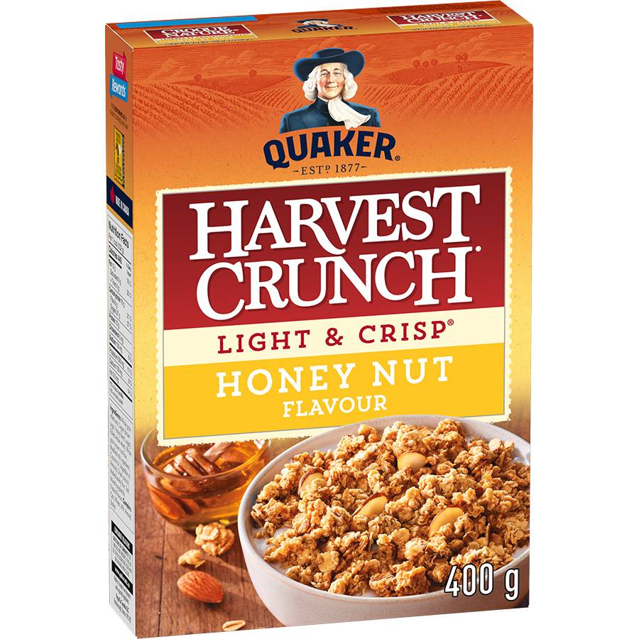 Quaker Harvest Crunch Harvest Crunch Honey Nut Granola Cereal (400 g)