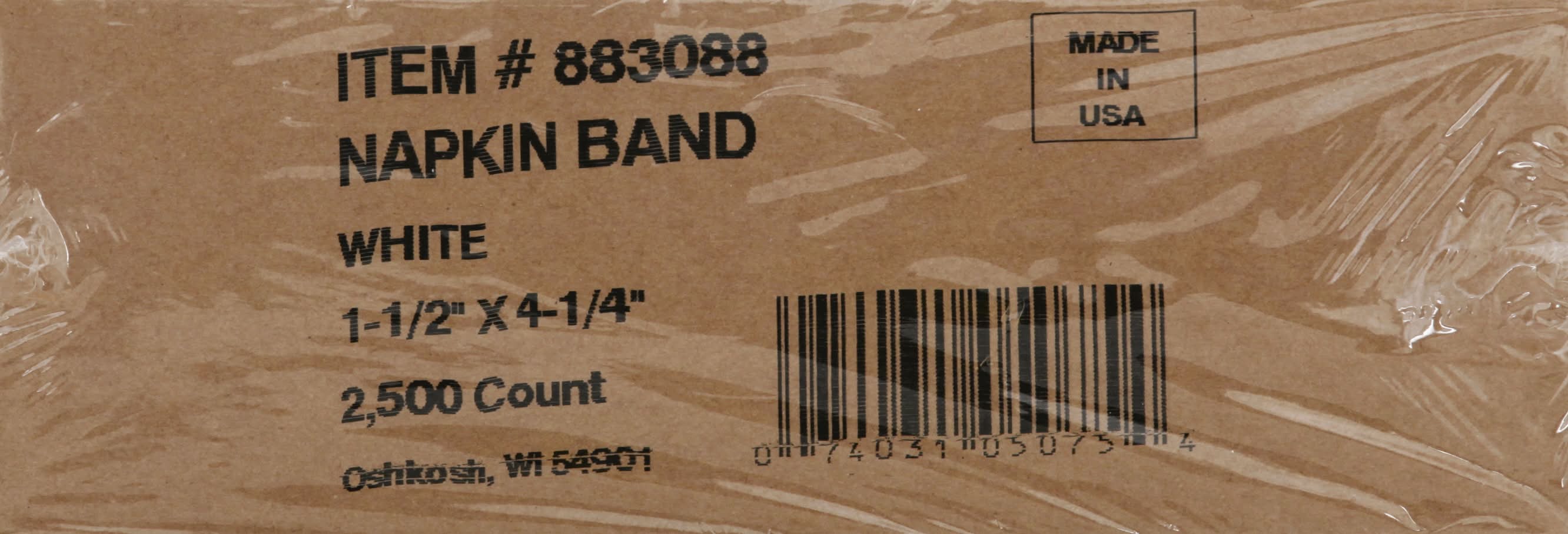 R3 Papercraft White Napkin Band