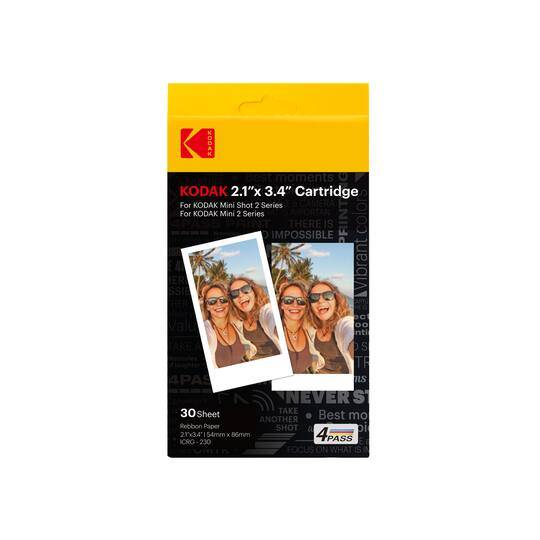 Kodak 200 Series 2.1" X 3.4" Photo Cartridge, 30 Sheets