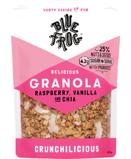 Blue Frog Granola Raspberry and Vanilla (350g)