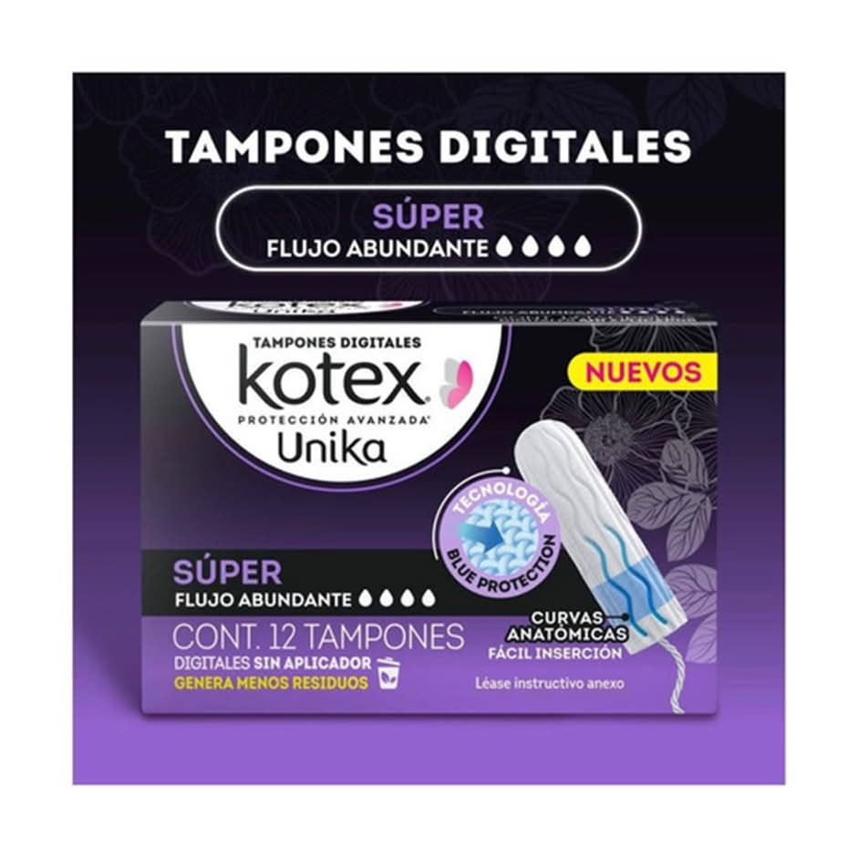 Kotex · Unika tampones (12 un)