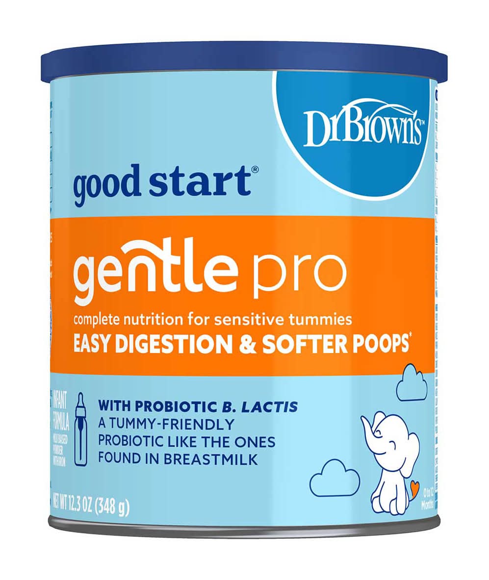 Good Start? | Dr. Brown?S? Gentle Pro Baby Formula Powder For Sensitive Tummies Easy Digestion And Softer Poops Infant Formula With Probiotics 12.3 Oz