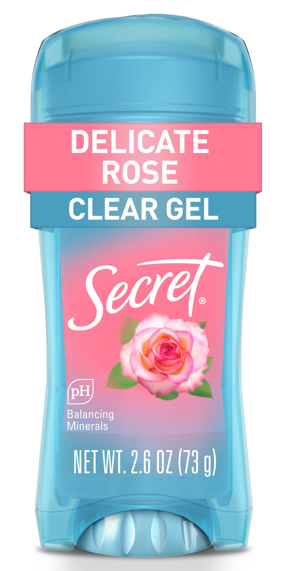 Secret 48 Hr Clear Gel Antiperspirant & Deodorant, Delicate Rose, Women (2.6 oz)