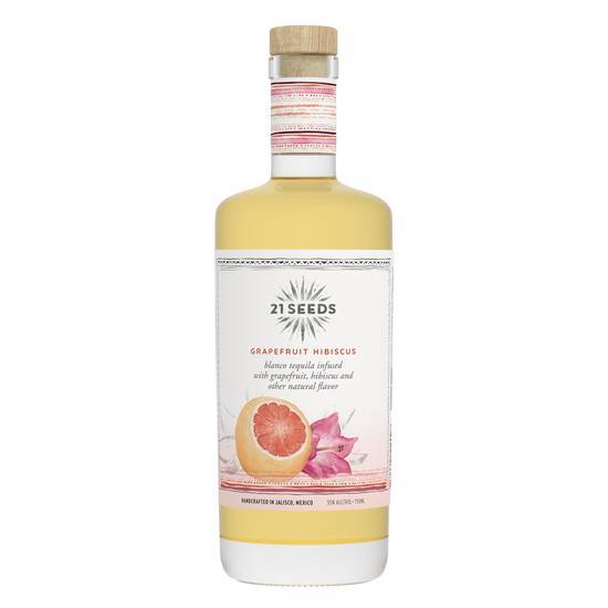 21 Seeds Blanco Tequila (750 ml) (grapefruit hibiscus)