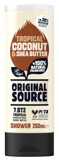 Original Source Coconut & Shea Butter, 100% Natural Fragrance Body Shower Gel (250ml)