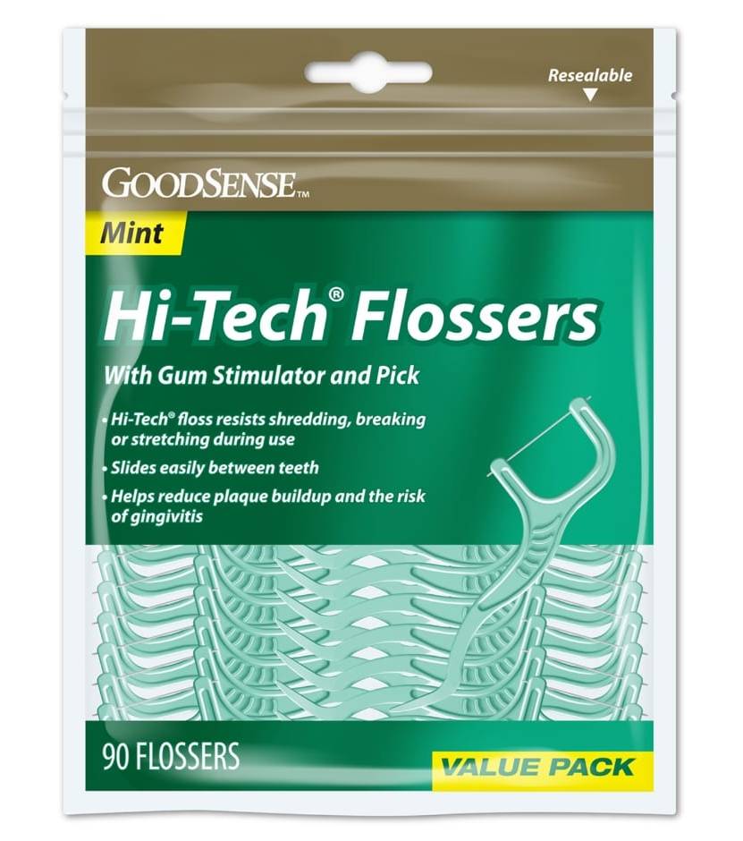 GoodSense High Tech Gum Flossers, Mint (90 ct)