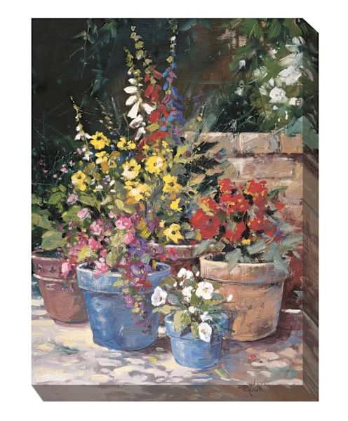 Blue Planters Outdoor Art