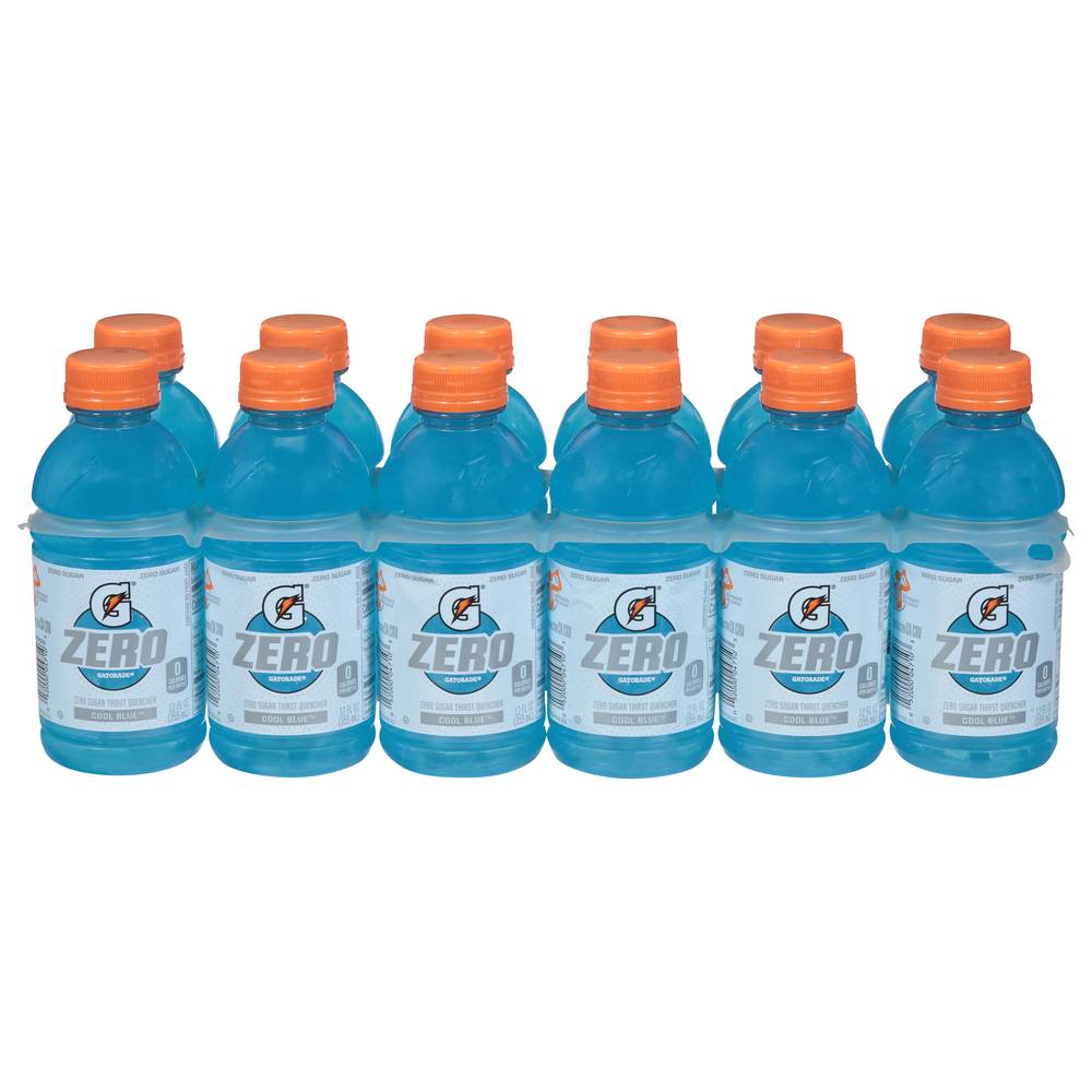 Gatorade Zero Sugar Thirst Quencher, Cool Blue (12 x 12 fl oz)