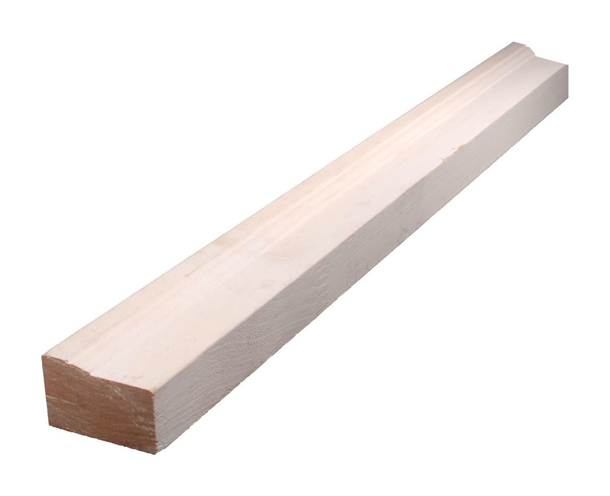 Alexandria Moulding 1-1/4 In. H X 2 In. W X 8 Ft. L Primed Brown Pine Molding