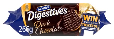 McVitie's Dark Chocolate, Digestive Biscuits (266g)