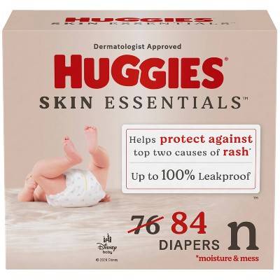 Huggies Skin Essentials Diapers Super Pack - Newborn - 84ct