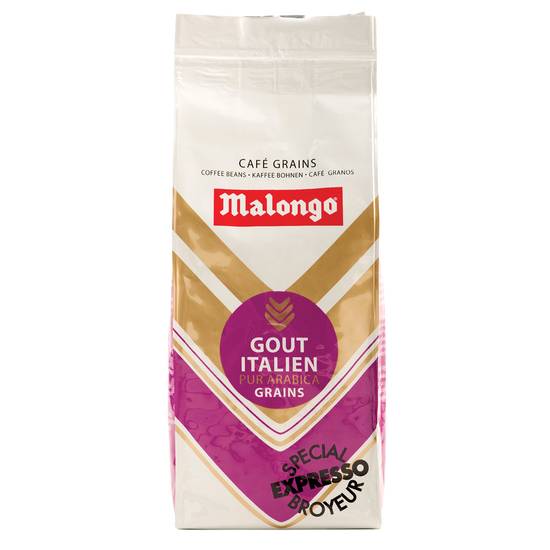 Malongo - Café grain goût italien pur arabica (250 g)