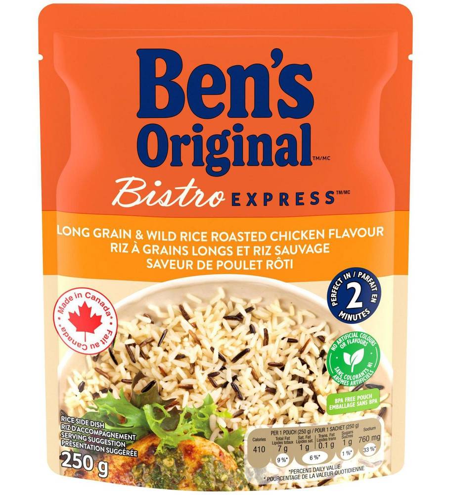 Ben's Original Bistro Express Side Dish, Long Grain & Wild Rice Roasted Chicken (250 g)