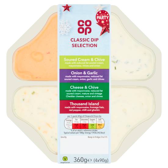 Co-Op Classic Dip Selection (4 pack)