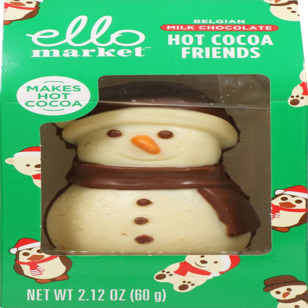 Ello Market Belgian Milk Chocolate Hot Cocoa Friends - 2.12 Oz