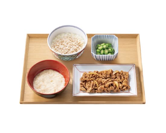 麦とろ牛皿御膳