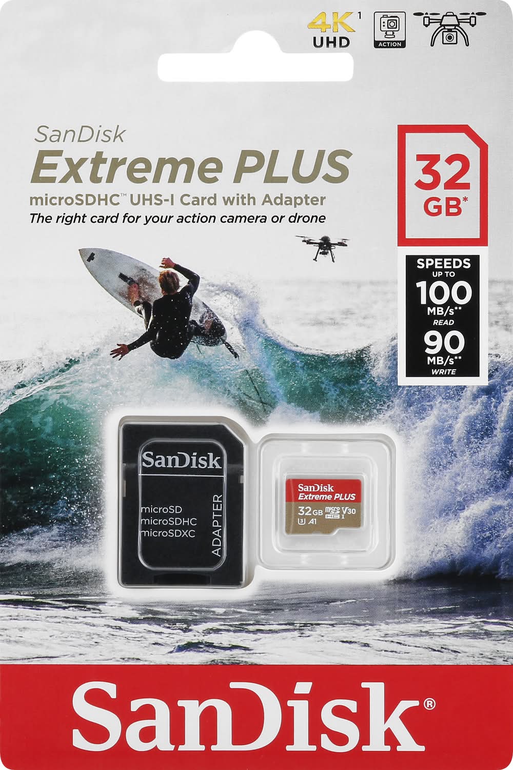 SanDisk Extreme Plus 32gb Microsdhc Memory Card (0.16 oz)