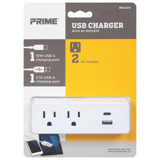 Prime Usb Charger With Ac Outlets