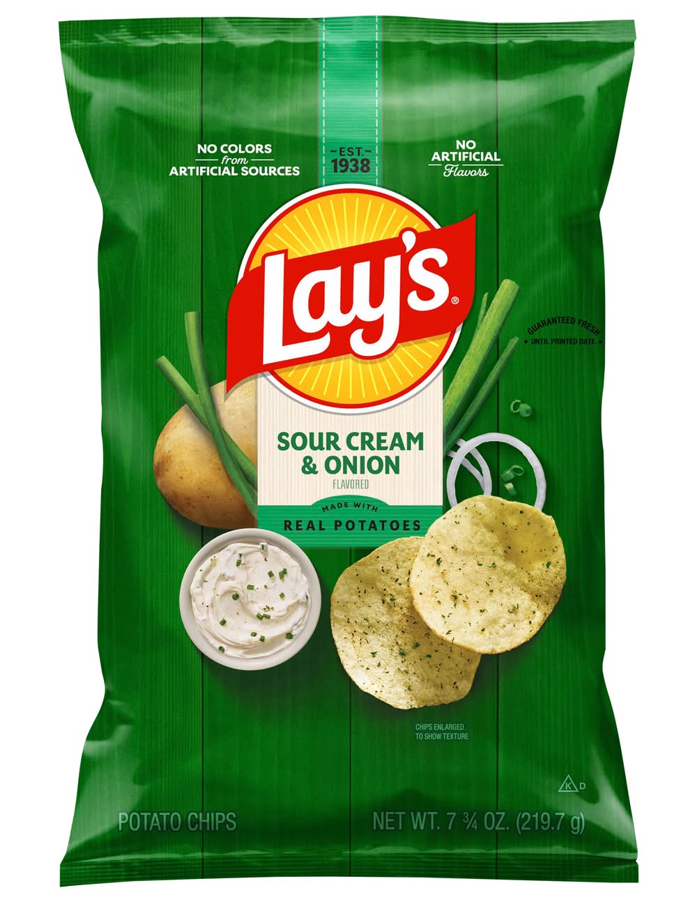 Lay's Potato Chips, Sour Cream & Onion (7.75 oz)