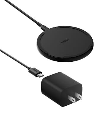 Belkin BoostCharge Wireless Charging Pad with Cable, 15W, 5 ft., Black (WIA012ttBK)