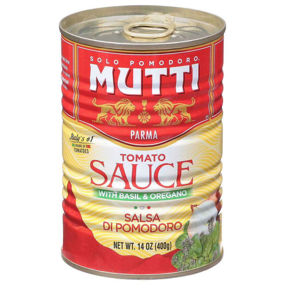 Mutti Tomato Sauce With Basil & Oregano (14 oz)