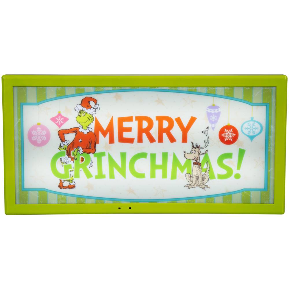 Grinch 12-in Merry Christmas The Grinch & Max Sign Decoration | 884164