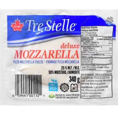 Tre Stelle Deluxe Mozzarella Cheese (340 g)