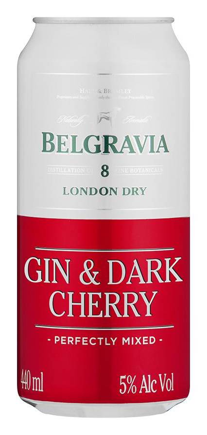 Belgravia Gin & Dark Cherry 440ml 6pack