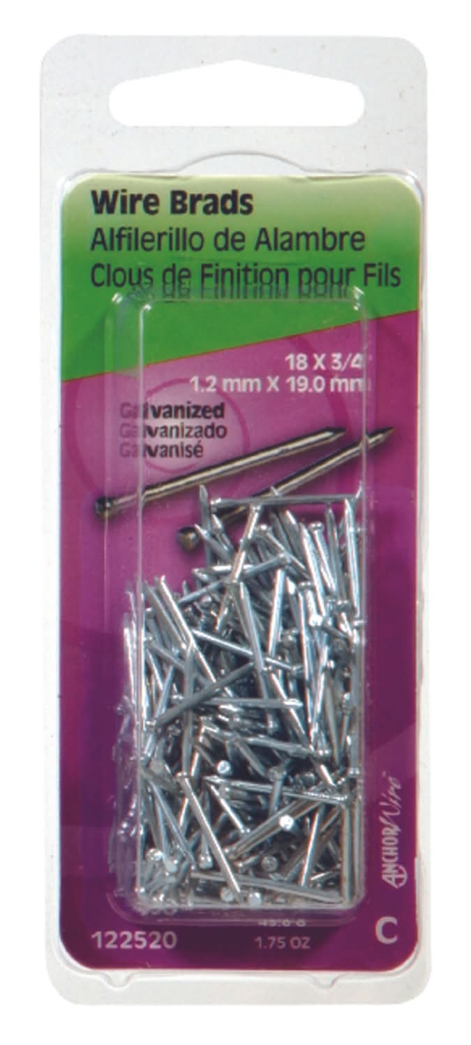 Hillman 18 Ga. X 3/4 In. L Electro Galvanized Steel Brad Nails 1 Pk 1.75 Oz