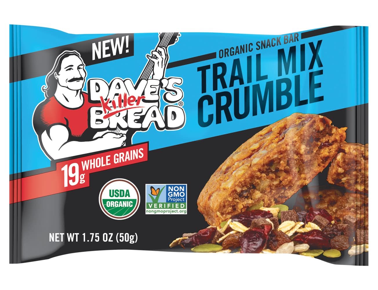 DAVE’S KILLER BREAD Organic Trail Mix Crumble Snack Bar (1.75 oz)