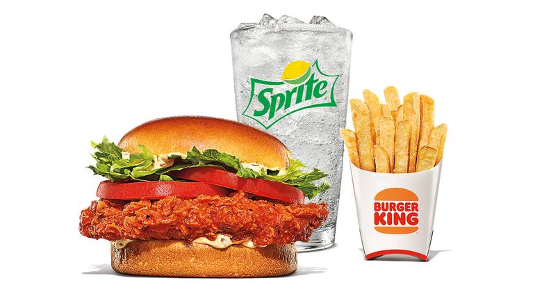BK Spicy Royal Crispy Chicken Combo Large