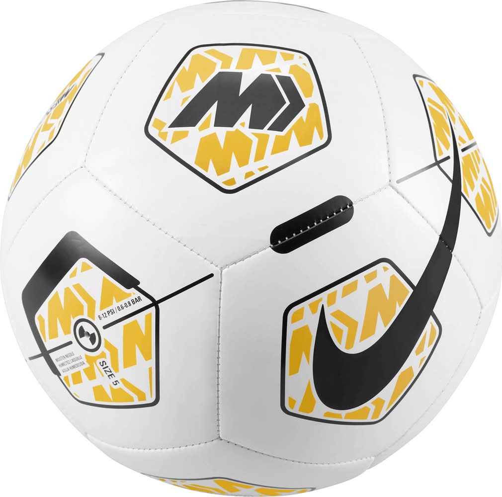 Nike Mercurial Fade Soccer Ball (White/Gold/Black, 4)