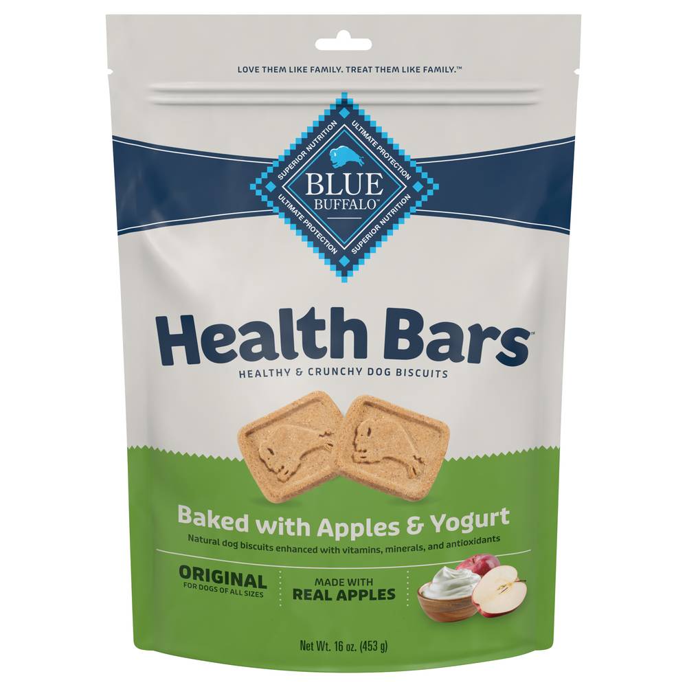 Blue Buffalo Health Bars Baked With Apples & Yogurt Dog Biscuits (16 oz)