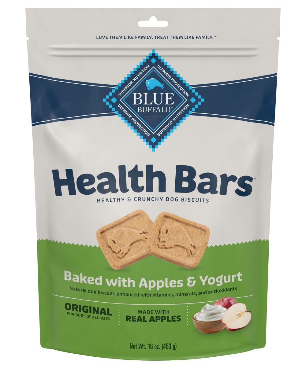 Blue Buffalo Healthy & Crunchy Bar Dog Biscuits, Apples & Yogurt (16 oz)